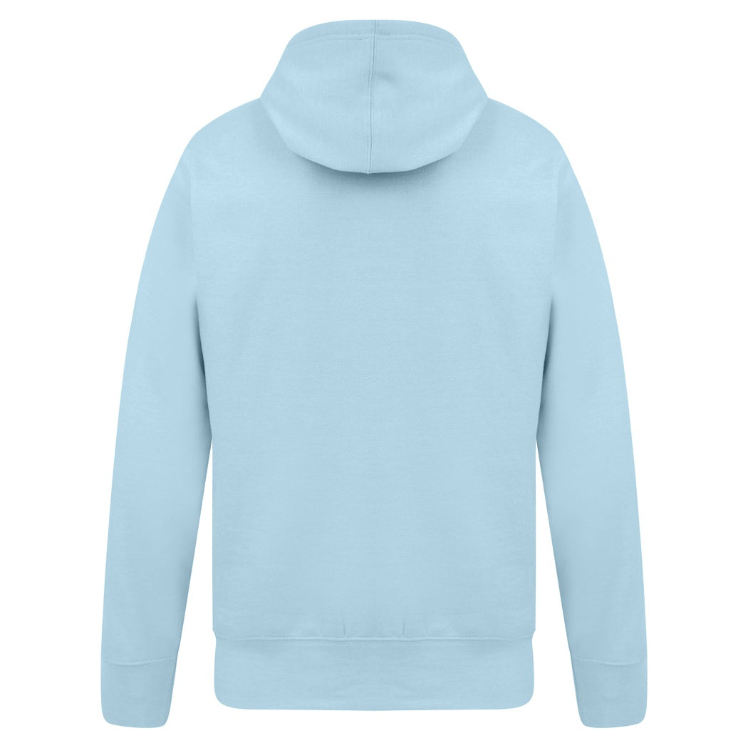 Light Blue - Back - Casual Classics Mens Ringspun Cotton Hoodie