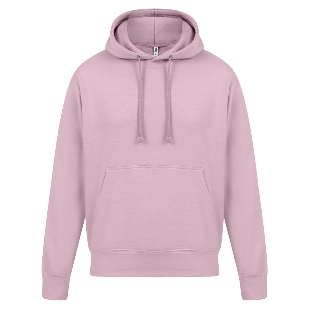 Light Pink - Front - Casual Classics Mens Ringspun Cotton Hoodie