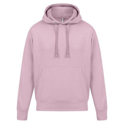 Light Pink - Front - Casual Classics Mens Ringspun Cotton Hoodie