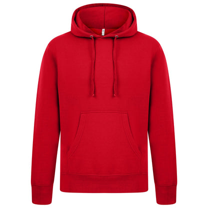 Red - Front - Casual Classics Mens Ringspun Cotton Hoodie