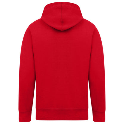 Red - Back - Casual Classics Mens Ringspun Cotton Hoodie