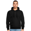 Black - Side - Casual Classics Mens Ringspun Cotton Hoodie