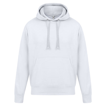 White - Front - Casual Classics Mens Ringspun Cotton Hoodie