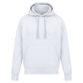 White - Front - Casual Classics Mens Ringspun Cotton Hoodie