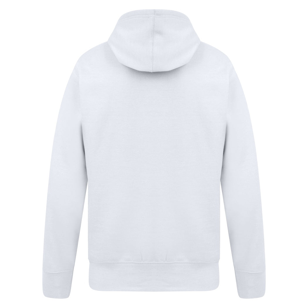 White - Back - Casual Classics Mens Ringspun Cotton Hoodie