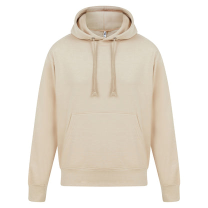Sand - Front - Casual Classics Mens Ringspun Cotton Hoodie