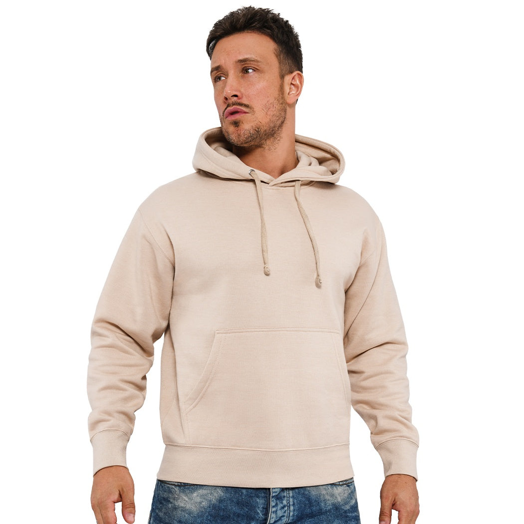Sand - Side - Casual Classics Mens Ringspun Cotton Hoodie