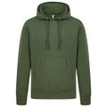 Military Green - Front - Casual Classics Mens Ringspun Cotton Hoodie
