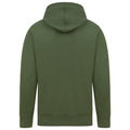 Military Green - Back - Casual Classics Mens Ringspun Cotton Hoodie