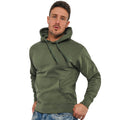 Military Green - Side - Casual Classics Mens Ringspun Cotton Hoodie