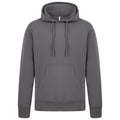 Charcoal - Front - Casual Classics Mens Ringspun Cotton Hoodie