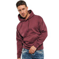 Maroon - Side - Casual Classics Mens Ringspun Cotton Hoodie