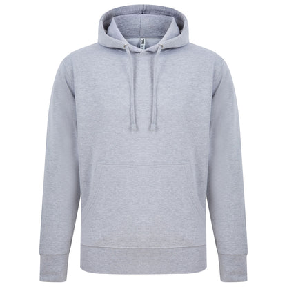 Sports Grey - Front - Casual Classics Mens Ringspun Cotton Hoodie