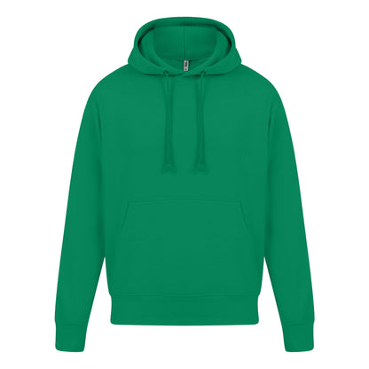 Kelly Green - Front - Casual Classics Mens Ringspun Cotton Hoodie