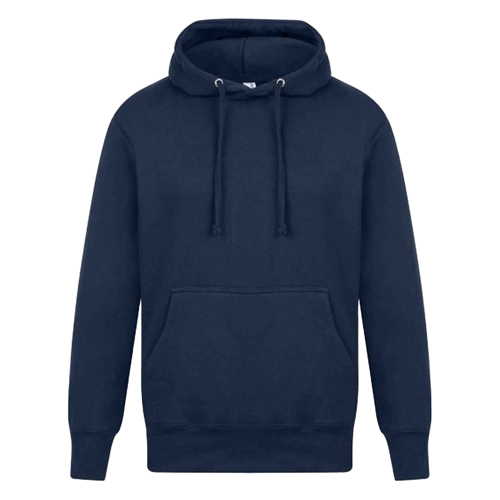 Dark Royal - Front - Casual Classics Mens Ringspun Cotton Hoodie