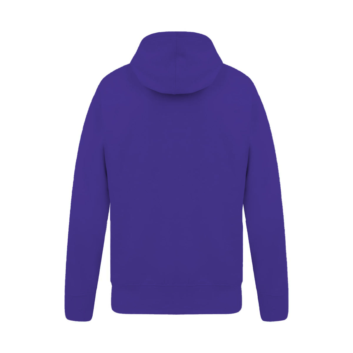 Purple - Back - Casual Classics Mens Ringspun Cotton Hoodie