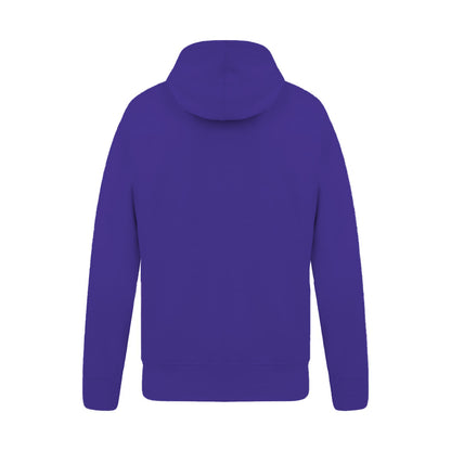 Purple - Back - Casual Classics Mens Ringspun Cotton Hoodie