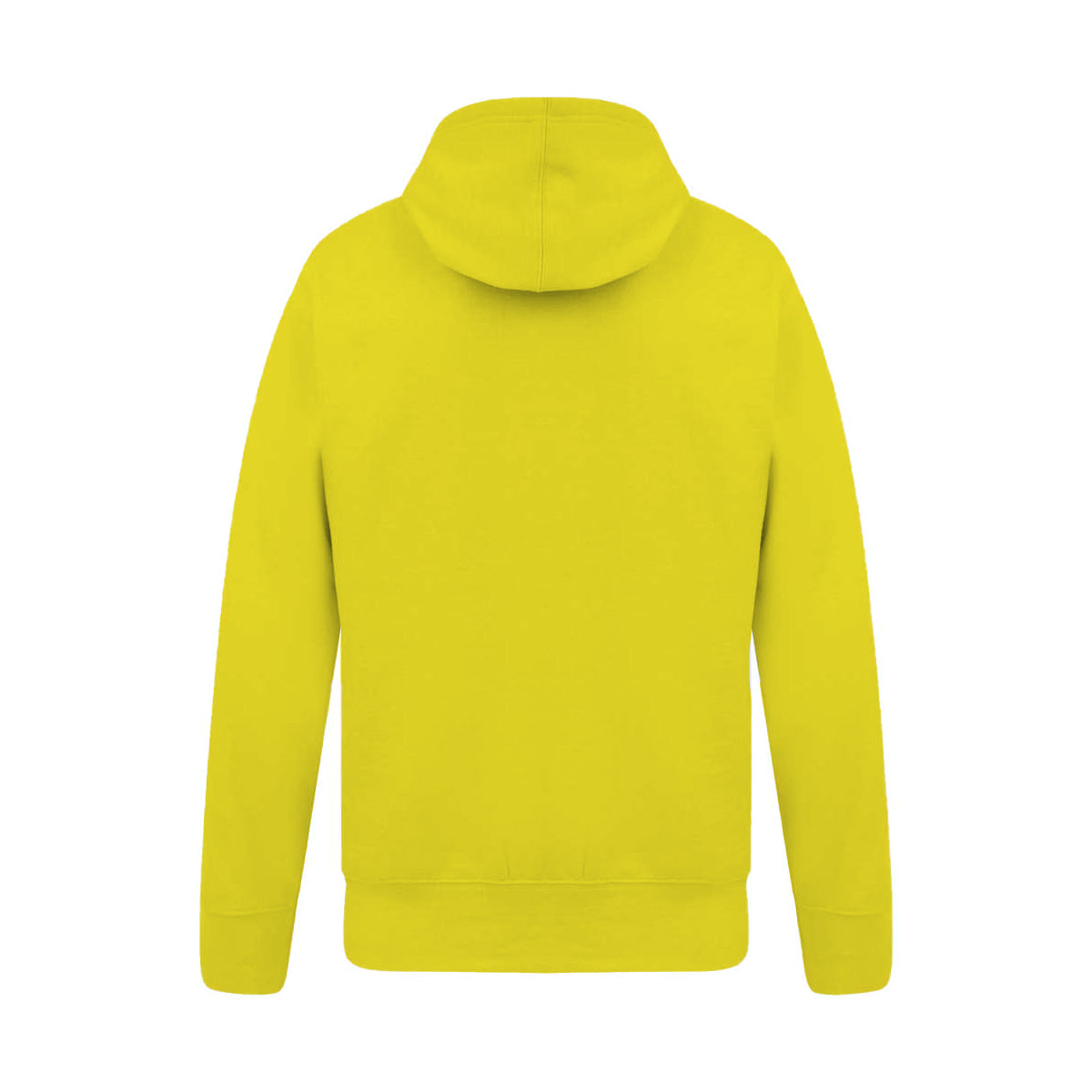 Yellow - Back - Casual Classics Mens Ringspun Cotton Hoodie