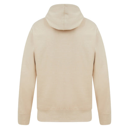 Ecru - Back - Casual Classics Mens Ringspun Cotton Hoodie