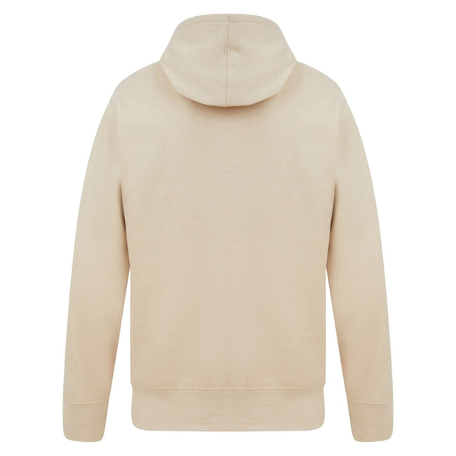 Ecru - Back - Casual Classics Mens Ringspun Cotton Hoodie