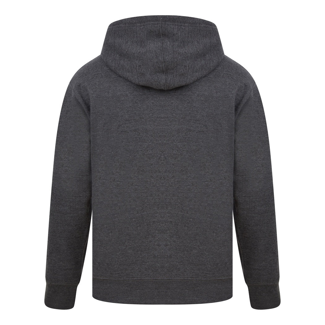 Dark Heather - Back - Casual Classics Mens Ringspun Cotton Hoodie