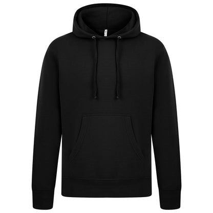 Black - Front - Casual Classics Mens Ringspun Cotton Hoodie
