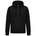 Black - Front - Casual Classics Mens Ringspun Cotton Hoodie