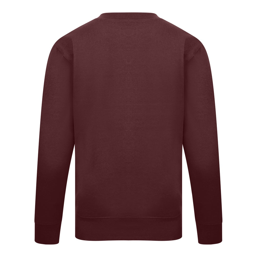 Maroon - Side - Casual Classics Mens Sweatshirt