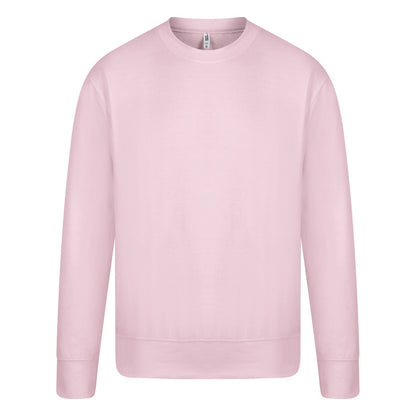 Light Pink - Front - Casual Classics Mens Sweatshirt