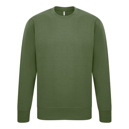 Military Green - Front - Casual Classics Mens Sweatshirt