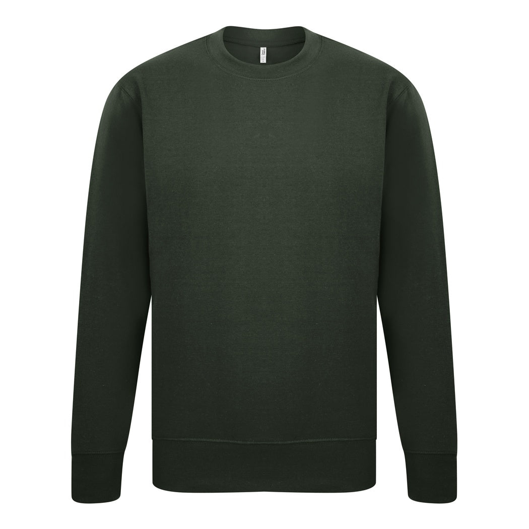 Forest Green - Front - Casual Classics Mens Sweatshirt