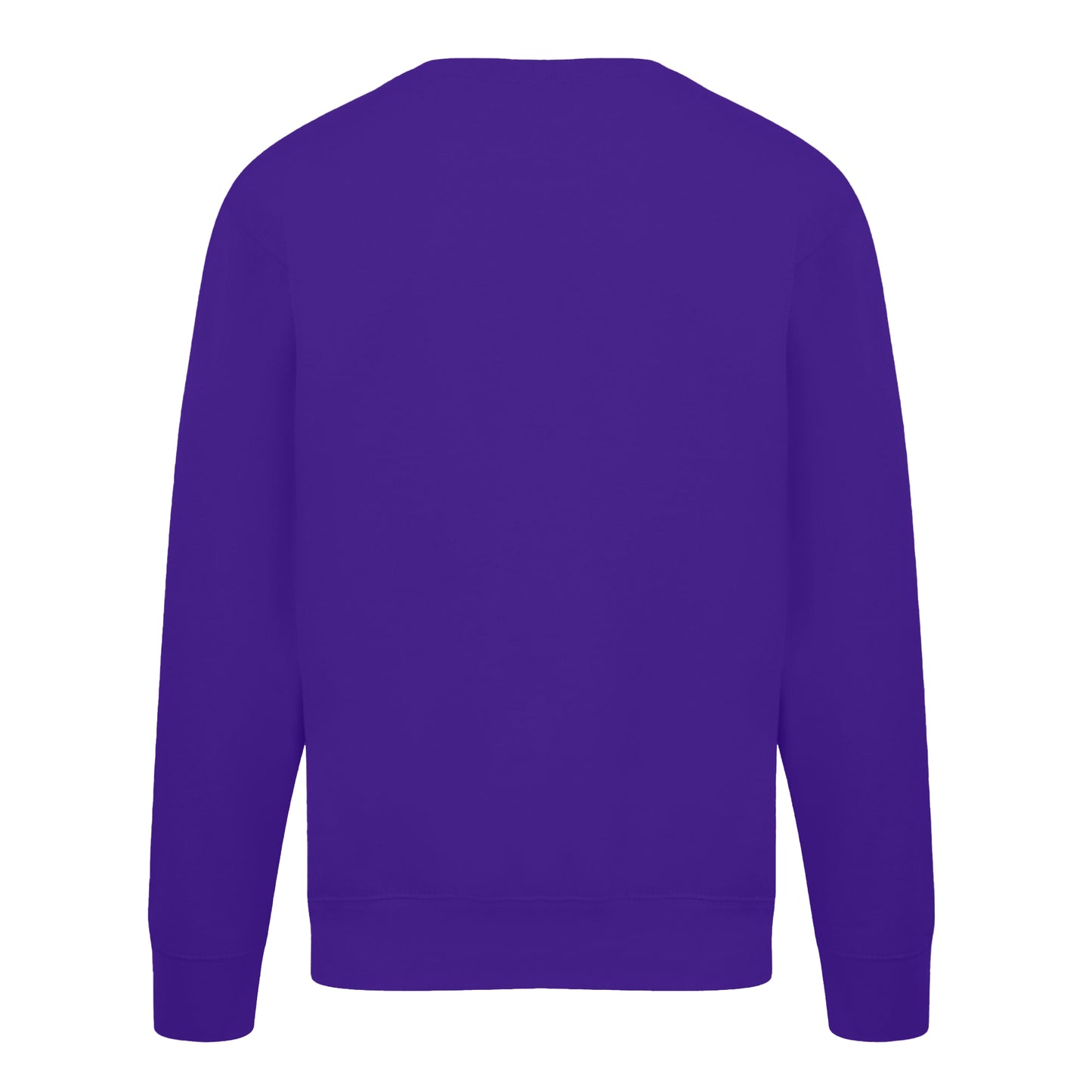 Purple - Back - Casual Classics Mens Sweatshirt