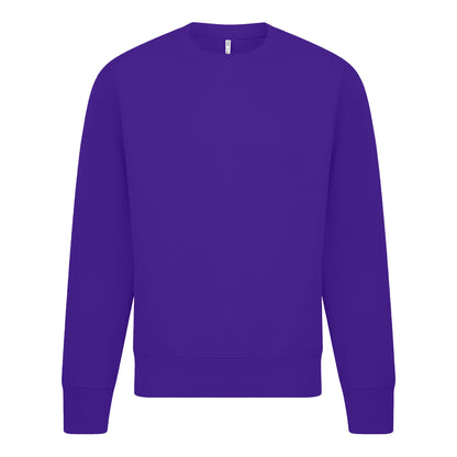 Purple - Front - Casual Classics Mens Sweatshirt