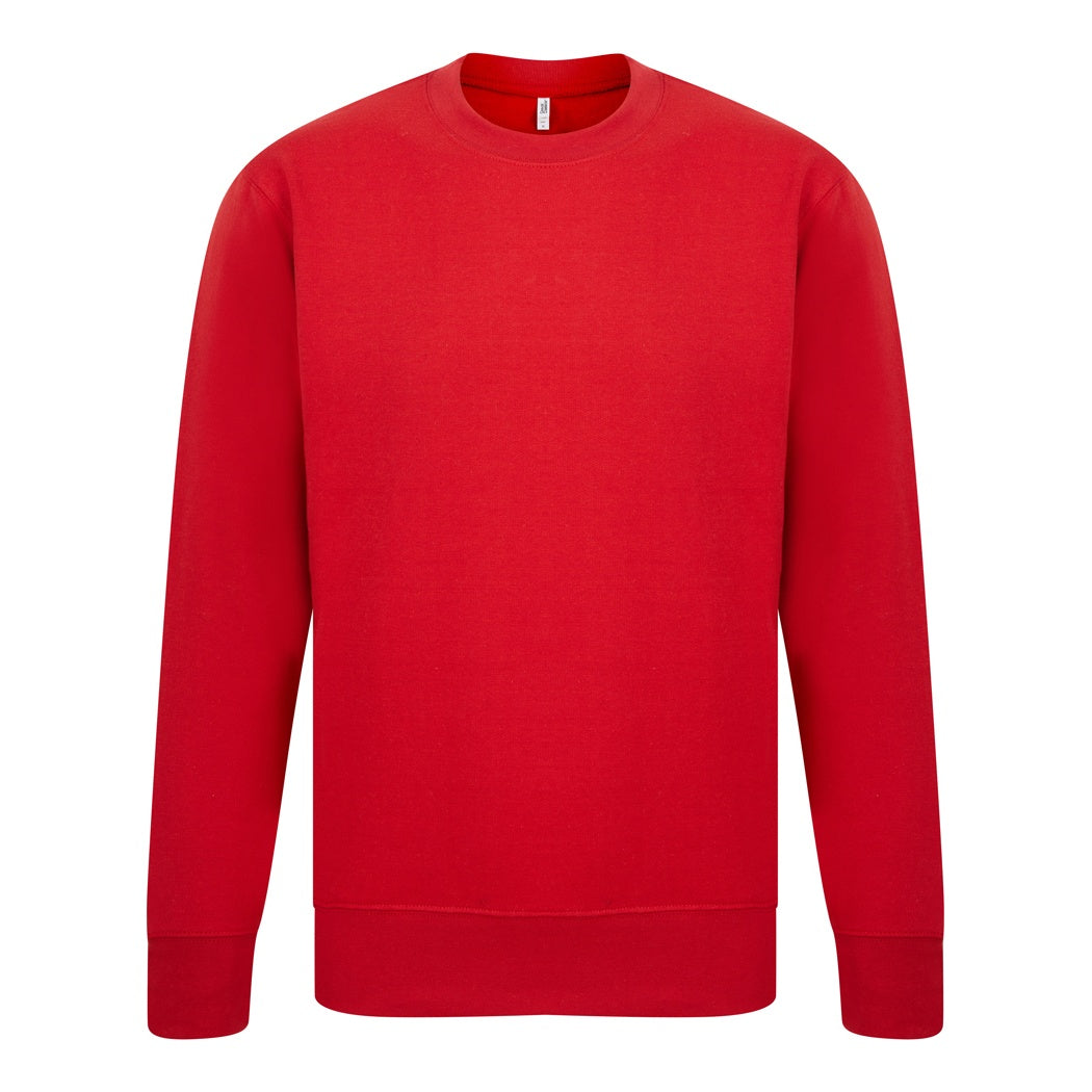 Red - Front - Casual Classics Mens Sweatshirt