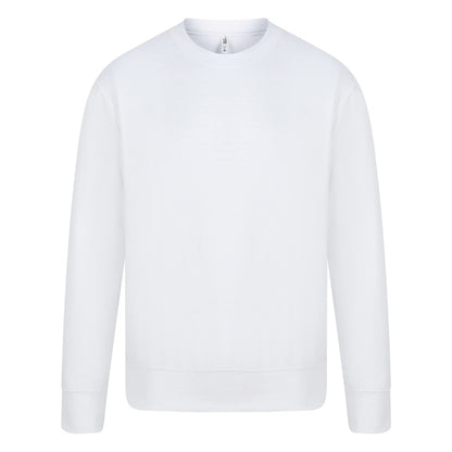 White - Front - Casual Classics Mens Sweatshirt