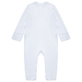 White - Back - Casual Classics Baby Sleepsuit
