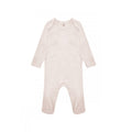 Light Pink - Front - Casual Classics Baby Sleepsuit