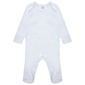 White - Front - Casual Classics Baby Sleepsuit