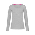 Heather - Front - Stedman Stars Womens-Ladies Claire Long-Sleeved T-Shirt