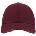 Burgundy - Front - Atlantis 6 Panel Baseball Cap