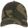 Camo Green - Front - Atlantis 6 Panel Baseball Cap