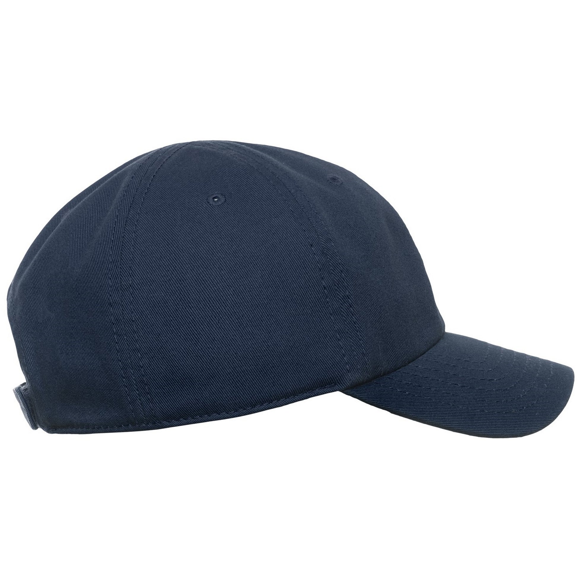 Navy - Side - Atlantis Childrens-Kids Fraser 6 Panel Organic Cotton Baseball Cap