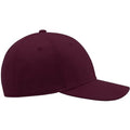 Burgundy - Side - Atlantis Unisex Adult Pitcher Flexible Baseball Cap