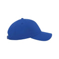 Royal Blue - Side - Atlantis Unisex Adult Curved Twill Baseball Cap