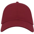 Burgundy - Front - Atlantis Unisex Adult Curved Twill Baseball Cap