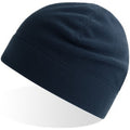 Navy - Side - Atlantis Unisex Adult Birk Recycled Polyester Beanie
