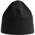 Black - Front - Atlantis Unisex Adult Birk Recycled Polyester Beanie