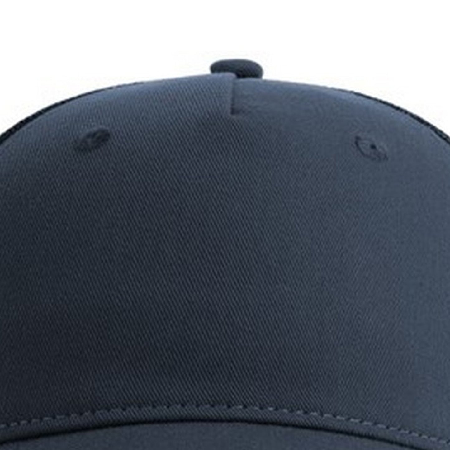 Navy - Side - Atlantis Unisex Adult Zion 6 Panel Recycled Trucker Cap