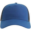 Royal Blue-Black - Front - Atlantis Unisex Adult Zion 6 Panel Recycled Trucker Cap