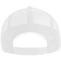 White - Back - Atlantis Unisex Adult Zion 6 Panel Recycled Trucker Cap